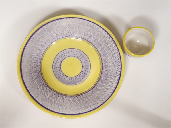 Blue and Yellow Serving Set