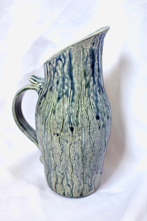 Large jug blue ash glaze