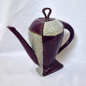 Teapot Altered triangle purple