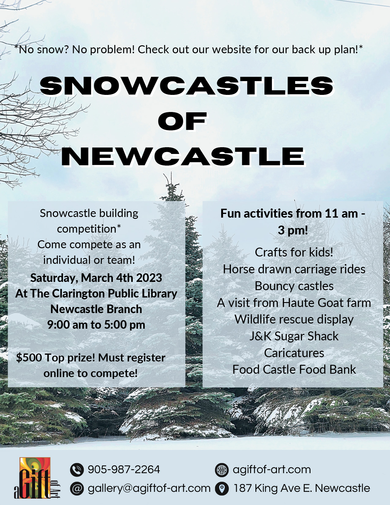 Snowcastles of Newcastle