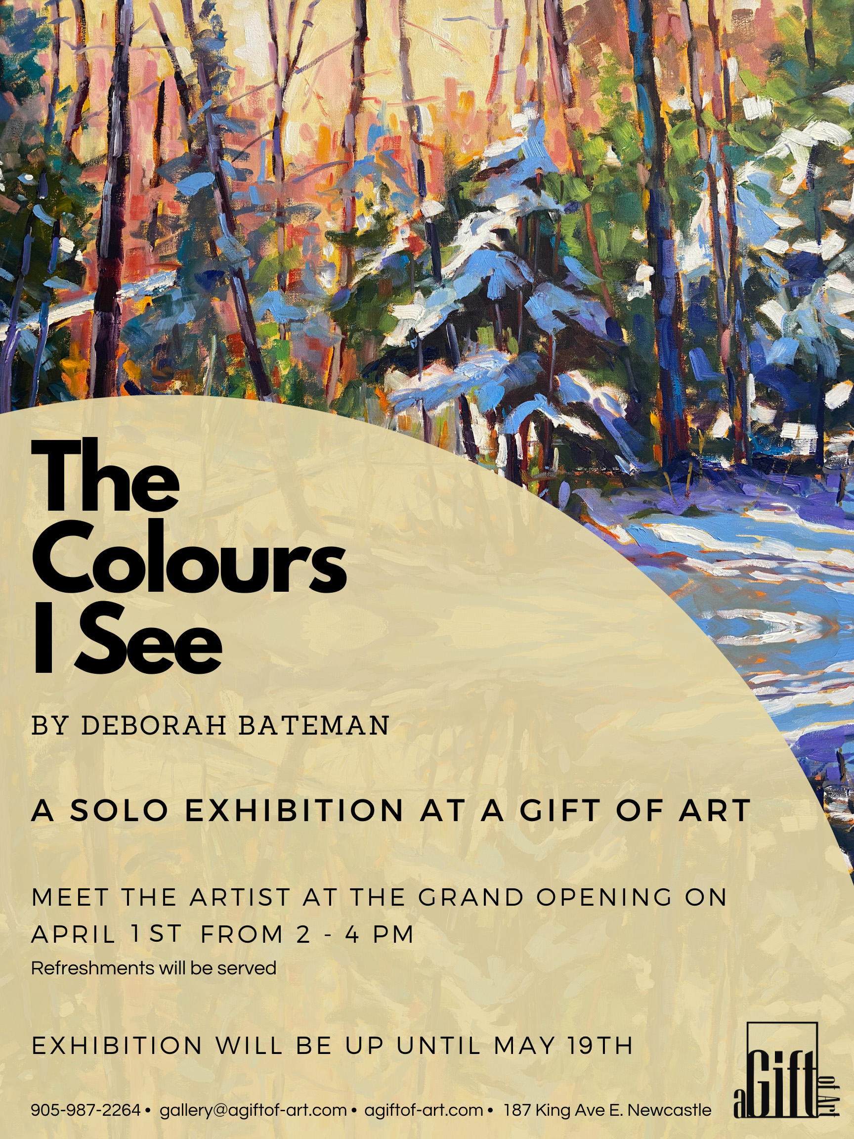 APRIL 1 – MAY 19 | The Colours I See by Deborah Bateman