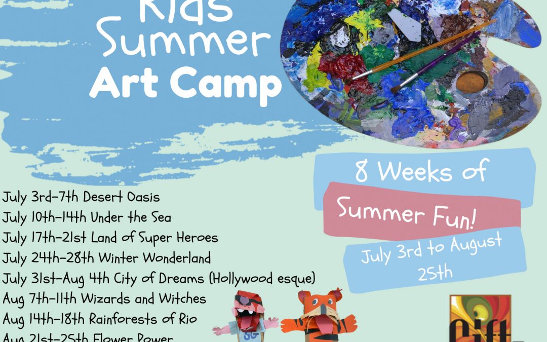 JULY 3 – AUGUST 25 | Summer Kid’s Art Camp