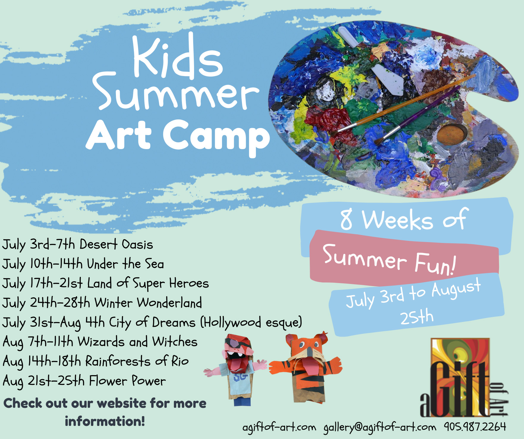 JULY 3 - AUGUST 25 | Summer Kid's Art Camp