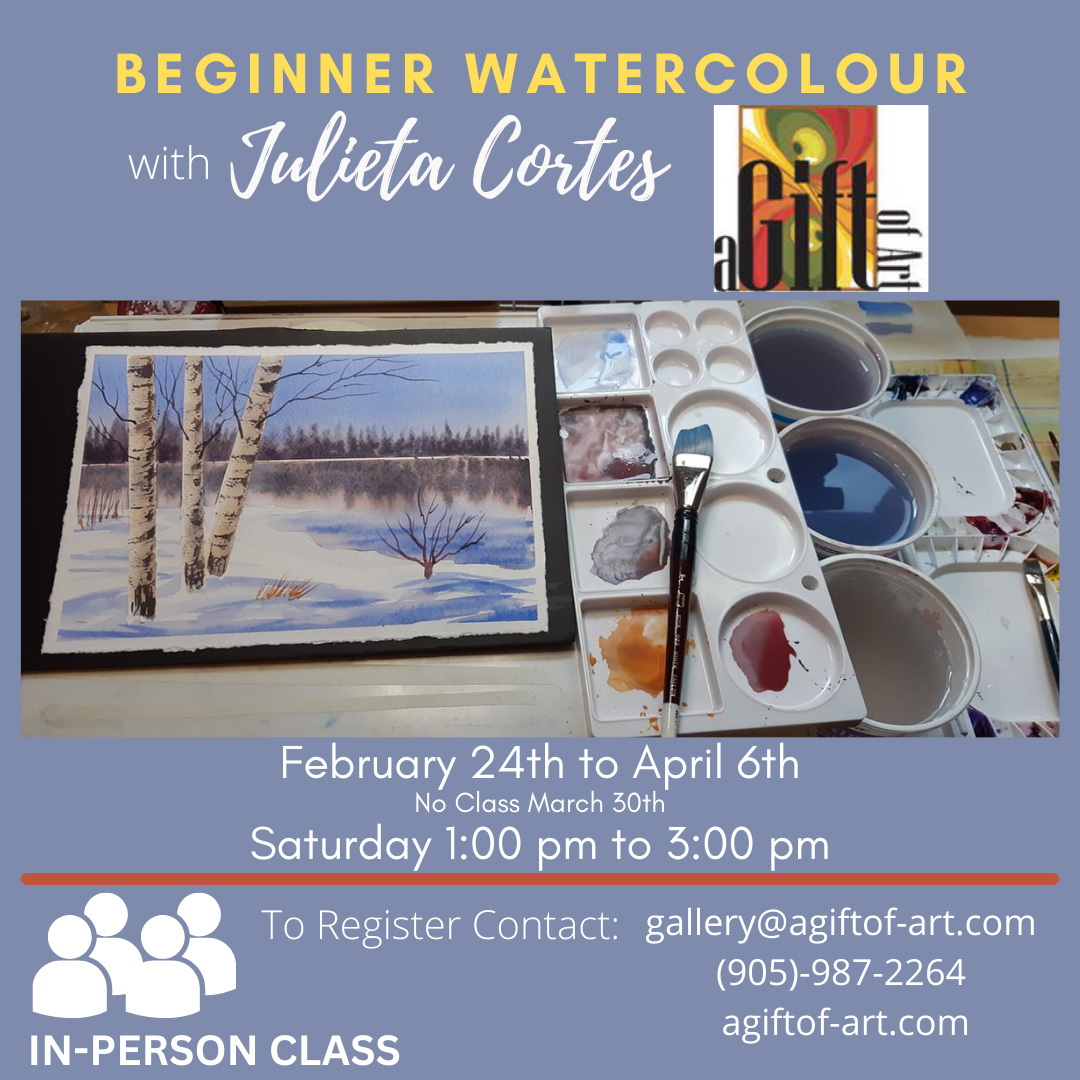 Beginner Watercolour Classes with Julieta Cortes